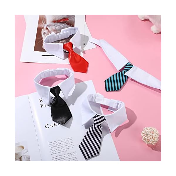 8 pcs pet dog cat costume dog neck tie and dog sunglasses for small dog cat round metal cat classic retro sunglasses cat tie pet costume tuxedo necktie collar puppy grooming accessories cosplay party - image 7