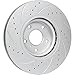 [Front Kit] High Performance Ceramic Brake Pads & GT//Rotors Geomet Coated Disc Brake Rotors for Lexus GS IS RC 2013-2020 GS200t GS300 GS350 IS200t IS300 IS350 RC200t RC300 RC350