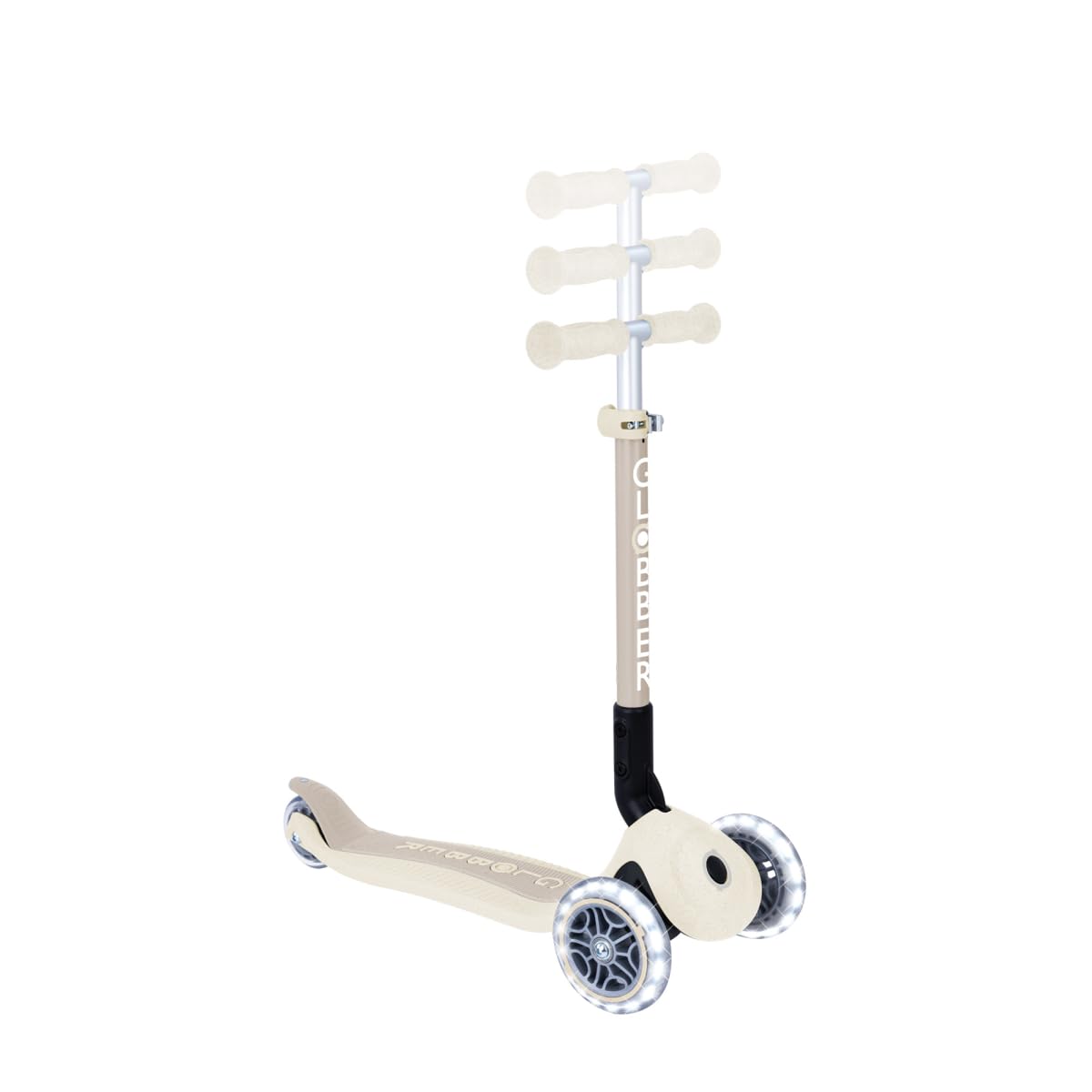 GLOBBER Junior Foldable Lights ECO hulajnoga 120/80 mm, ABEC 9, 3-kołowa, kółka LED