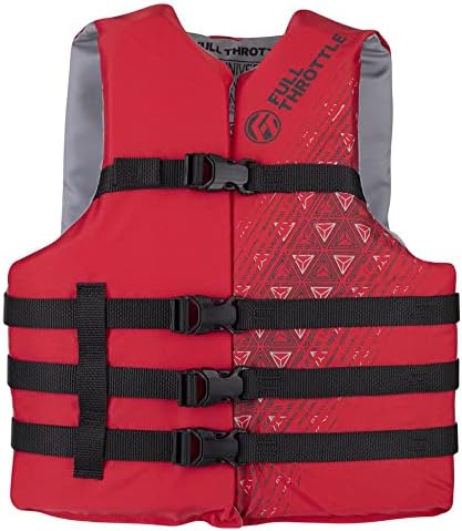 Full Throttle Adult Universal Ski Vest, Universal, Red image 2