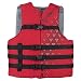 Full Throttle Adult Universal Ski Vest, Universal, Red
