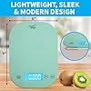 Smart Weigh Mint Green Digital Kitchen Scale for Cooking, Weight Loss, Calorie Tracking, Baking, Food Portion Control, and Meal Prep - Accurate Measurements in Grams and Ounces