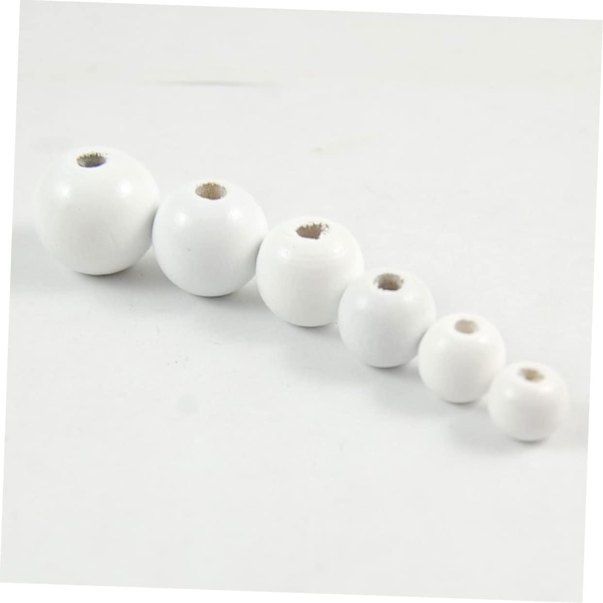 Cuentas de Madera Redondas Color Marfil 14mm 500 Piezas para Manualidades