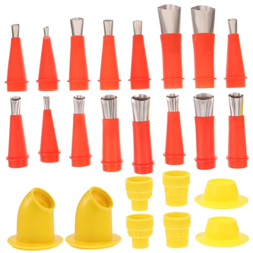 Operitacx 1 Jeu De Buses De Colle Thermofusible Sans Fil Pour Glaçage Dessins D'Entraînement Buse D'Étanchéité Outil De Finition Tubes Nettoyeur Vapeur Déboucheur D'Angle