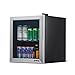 NewAir 60 Can Beverage Refrigerator | Compact Small Mini Fridge for Bedroom, Office or Dorm | Quiet Cooling, Adjustable Shelf & Glass Door Drink Cooler