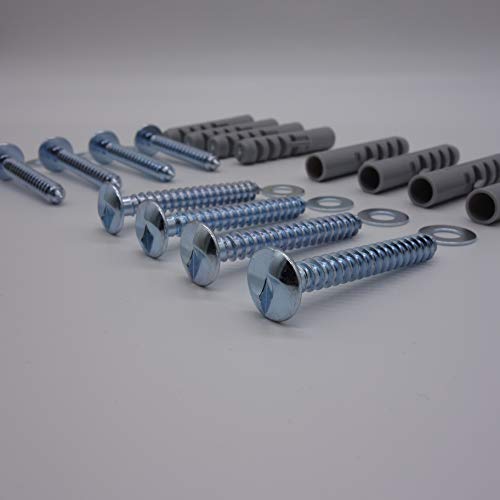 Einwegschrauben Sicherheitsschrauben Schrauben für Sicherungsstangen-Halterung und Fenstergitter 8er Set