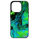 utaupia Cover in silicone per iPhone 15 Pro Pittura 4G Autentica 512 GB Marmo Telefono Verde Fondo Cover Materiale Acrilico Design