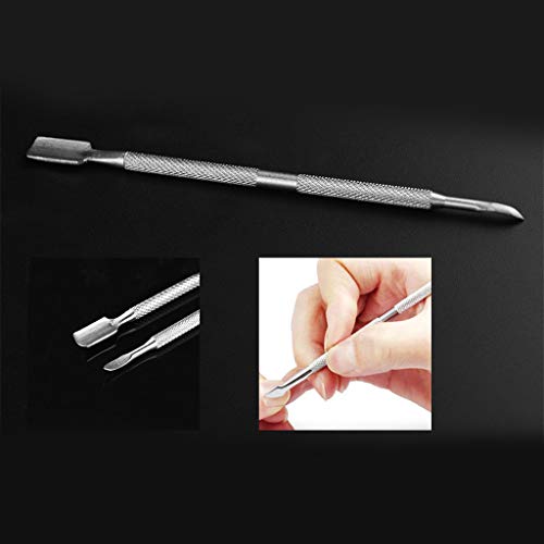 menolana 4Pcs Cuticle Pusher Colher Nail Callus Trimmer Remover Cleaner Scraper Set