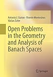 Open Problems in the Geometry and Analysis of Banach Spaces