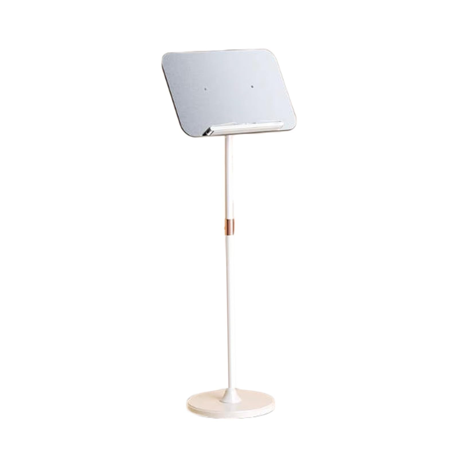 Soporte de suelo para libros y recetas ajustable con base gruesa de 93-140 cm