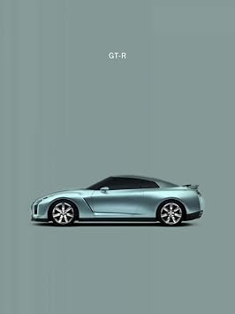 ArtExpert Nissan Gt-R by Mark Rogan - 12x16 Art Print Poster