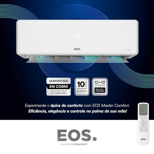 Ar-Condicionado Split Inverter 9000 BTUs EOS Master Inverter High Wall Quente e Frio EASM9001IQI/EASM9001IQE 220V