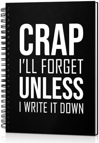 Crap I'll Forget Unless I Write It Down 160 Blank Pages Hardcover...