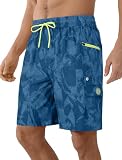 APTRO Men's Swim Trunks 9 Inch Quick Dry Board Shorts with 4 Pockets No Liner Bathing Suit Swimwear Beach Short
