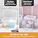 Bostitch Konnect Compact Storage Containers with Lids, Small Medium Large Bundle Set, Clear Stackable Nesting Bins, 3-Piece (1 Large, 2 Medium)