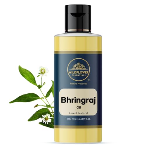 Image of Bhringraj Oil (Eclipta alba) Pure | Non-Sticky | Lightweight | For Scalp & Hair | Men & Women (500ml)