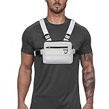 gilet court blanc femme Sangle réglable confortable: Contrairement à d'autres poitrines à une seule couche, notre conception multi-sangle ne mettra pas la pression sur votre cou ou vos épaules..Notre poche de poitrine est légère et portable, ne pesant que 240 g..Les sangles de sac à poitrine gilet sont réglables pour s'adapter à différentes personnes..Sangles réglables et boucle à libération rapide pour un ajustement confortable.