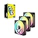 CORSAIR iCUE Link LX120 RGB 120mm PWM Fans Triple Pack – Dual Light Loops – Includes iCUE Link System Hub – CORSAIR AirGuide Technology – Black