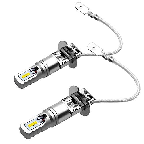 Diesel LED Antiniebla H3 Luces de Antiniebla Delanteros Bombillas 1600LM 6500K Blanco Frío CSP Chips IP68 Impermeable