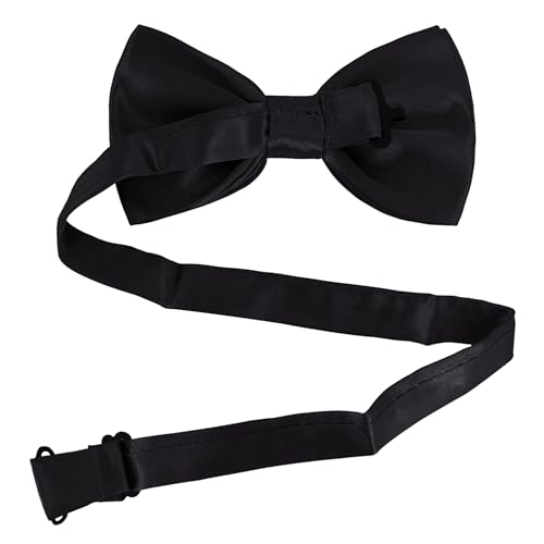Image of Bow Tie for Men & Boys, Pre-Tied Bowtie Adjustable 9-18in, for Formal Tuxedo, Prom Party, Wedding