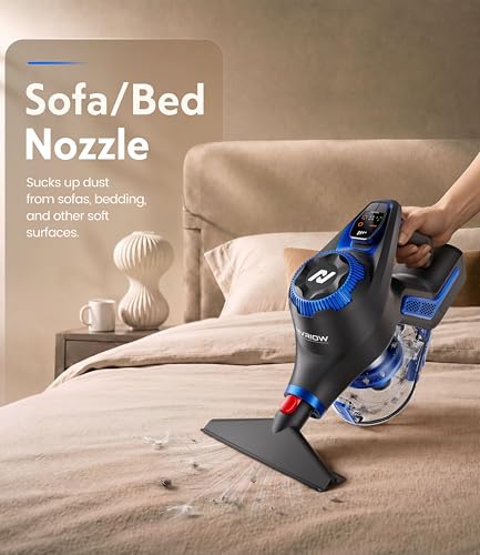 Image of Cordless Vacuum Cleaner, 55Kpa Vacuum Cleaners for Home, Max 80mins Runtime Stick Vacuum with LED Display&1.5L Dust Cup, Rechargeable Lightweight Handheld Vacuum for Carpet /Hardwood Floor /Pet Hair /Car