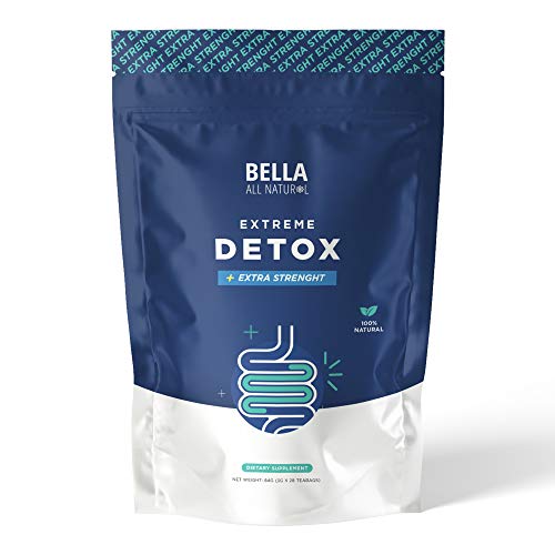 Bella All Natural Extreme Detox Tea - Body Cleanse, Colon Cleanser and Detox - (2 Month Supply)