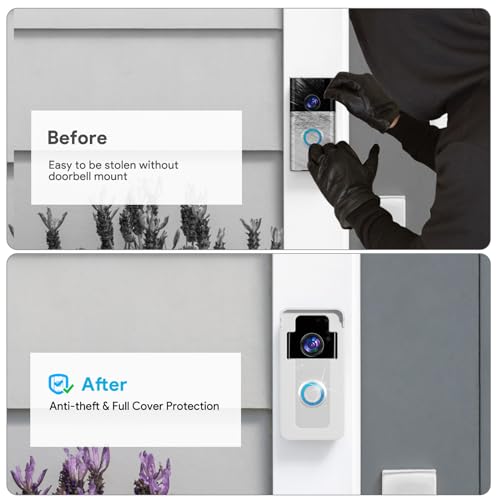 image for Satisure Anti-Theft Doorbell Angle Mount Compatible with Ring/Blink Vi