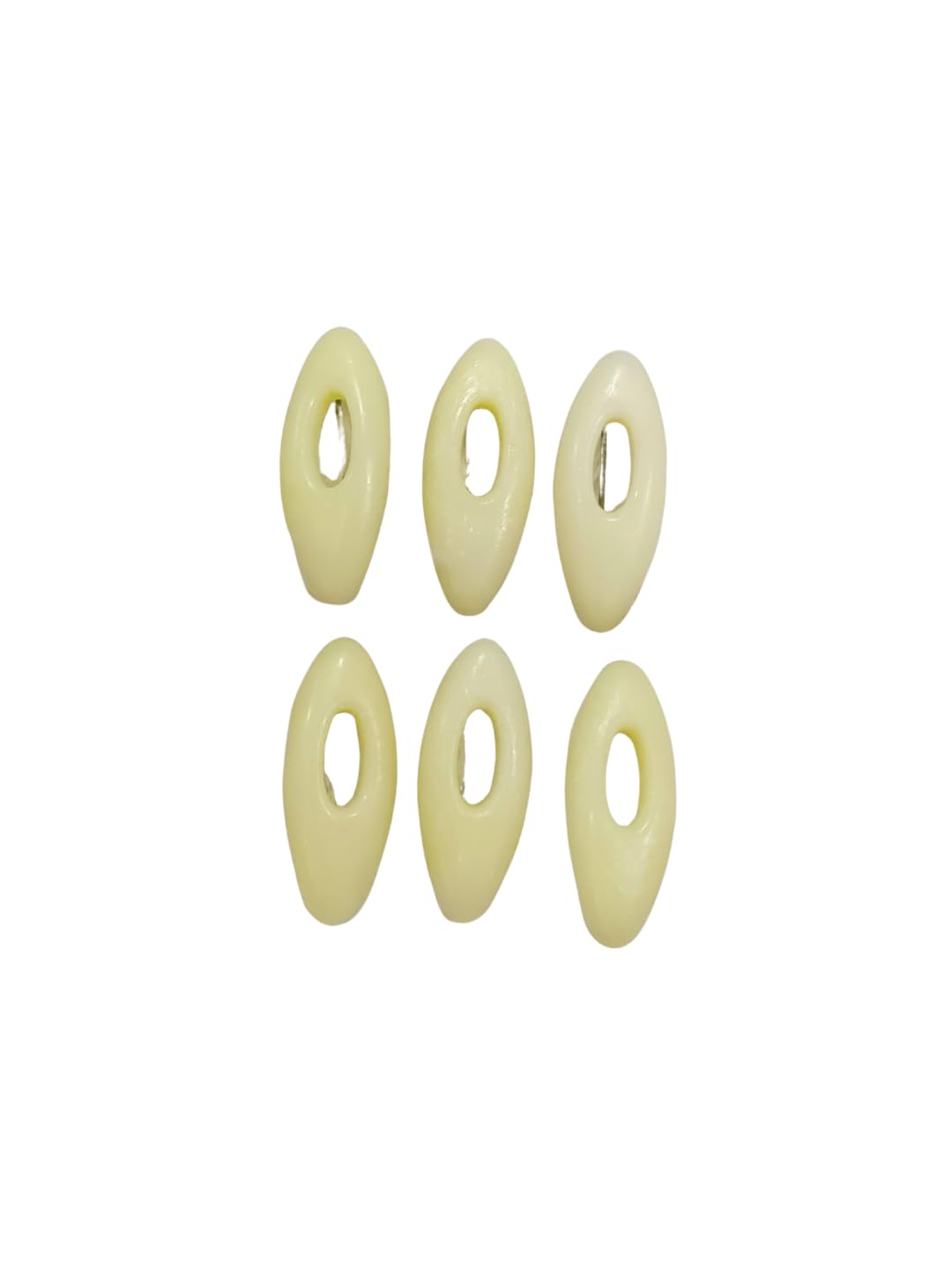Oval Shape Cream Saree Pin, Elegant Brooch for Saree Draping, Pack of 6, Premium Quality, Plain, Casual Wear, Saree Pin for Women (Set of 6)-image-2