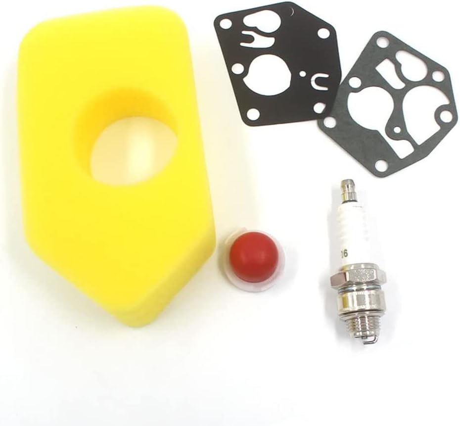 HURI Diaphragm Air Filter Spark Plug Primer Bulb for Mountfield HP470 SP470 SP470ES, 992300