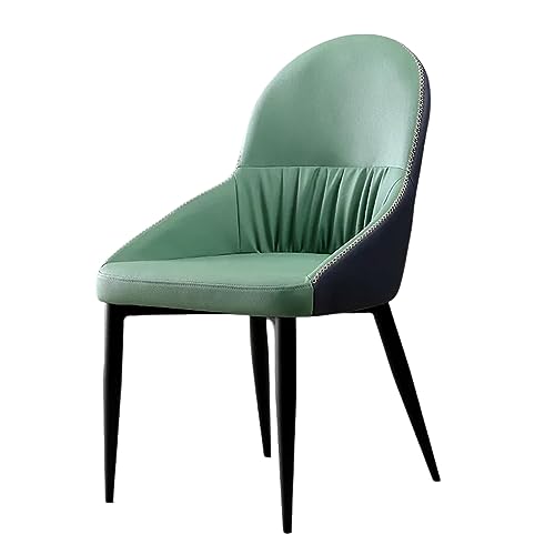 Chaise de salle à manger assise large anti-tache en simili cuir moderne pour cuisine