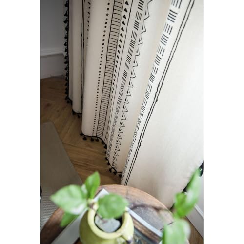 Cortinas rústicas para regular la luz del sol en salones y dormitorios 7