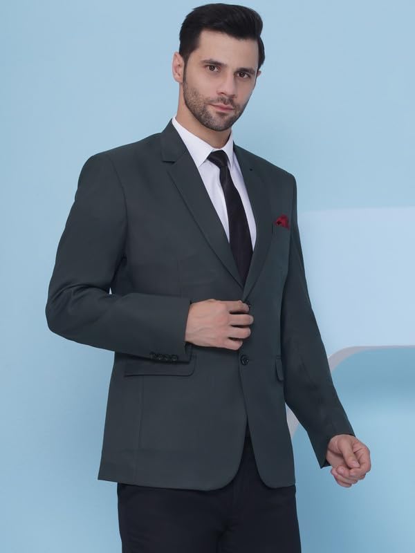 Image of FAVOROSKI Tuxedo Formal Blazers for Men with 2 Pockets | Rayon Slim Fit Single Breasted Blazer | Semi Ethnic Wear Tuxedos | Solid Tuxedo Blazers in Shawl Collar | Blazer for Wedding, Festive, Formal