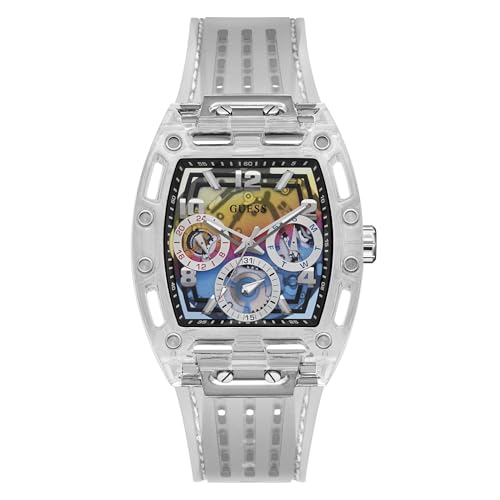 Image of Guess Men's GW0G Series| Analog Trend Watch| Polycarbonate Case| Silicone Bracelet | 50M Water Resistance