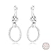 Produktbild Bakcci 2020 Muttertagsgeschenk, geknotetes Herz, Tropfenohrring für Damen, 925er Silber, passt für Original Pandora-Armbänder, Charm-Armbänder, Modeschmuck