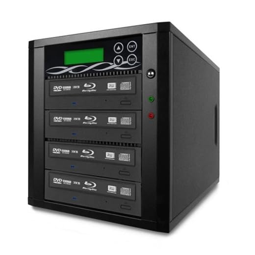 Spartan 500GB Hard Drive to 4 Target Multiple Blu Ray Disc Copy Duplicator with USB connection to PC (Standalone Video & Audio Disc Duplication System) B04-SSPPRO