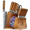 Kitchen-Knife-Sets-With-Block-Piklohas-15-Pieces-Knife-Sets-With-Magnetic-Detachable-Knife-Holder-High-Carbon-Steel-Damascus-Pattern-Chef-Knife-Set-With-Steak-Knives-Ideal-For-House-Warming-Gift Piklohas 15 Pieces Knife Sets With Magnetic Detachable Knife Holder