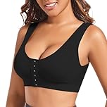 Generico Reggiseno Sportivo Donna Post Chirurgico Apertura Frontale Reggiseni Senza Ferretto Mastoplastica Bralette