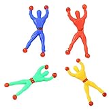 A/B Climbing Man, 10PCS Sticky Stretchy Wall Climbers Window Crawlers, Sticky Wall Climber Rolling...