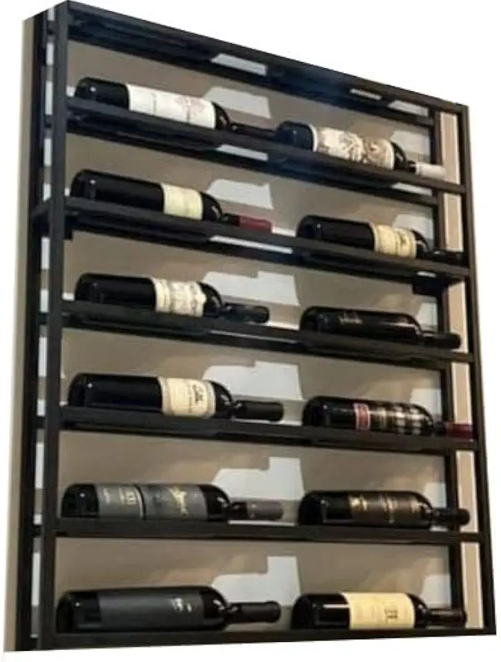 Adega Parede Estilo Industrial Suspensa Vinho 12 Garrafas