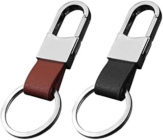 Premium Soft Car Leather Keychain Key Holder by EXKOKORO, Key Organizer For Men