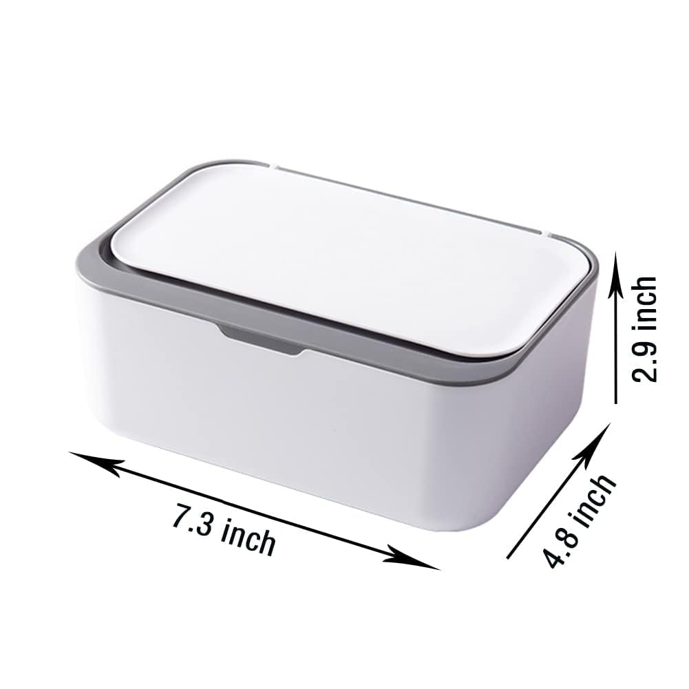 Packcy Airtight Baby Wipe Case Holder – Modern Refillable Tissue Box for Facial Wipes, Cleaning Wipes & Tabletop Storage at Home or Cafe 1