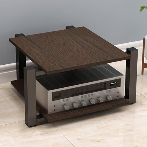 Moderno rack audio HiFi - Supporto multimediale in acciaio a strati per componenti stereo amplificatore armadietto antiurto per lettore DVD TV router WiFi e apparecchiature home theater