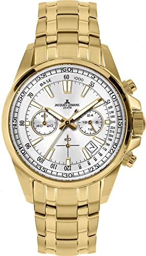 Jacques Lemans Liverpool 1-2117N Chronographe pour homme en acier noir