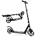 XBSLJ Monopattini Elettrici Economici, per Bambini della Gioventù Adulta, Scooter pendolari Big Wheels con Doppia Sospensione, Altezza Regolabile e Pieghevole, Supporto 220 lbs (Colore: Nero)