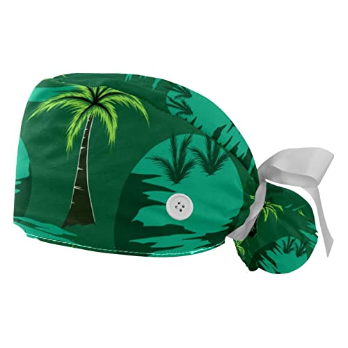 Chapeaux de travail nuages de cocotiers JDEZ casquettes bouffantes