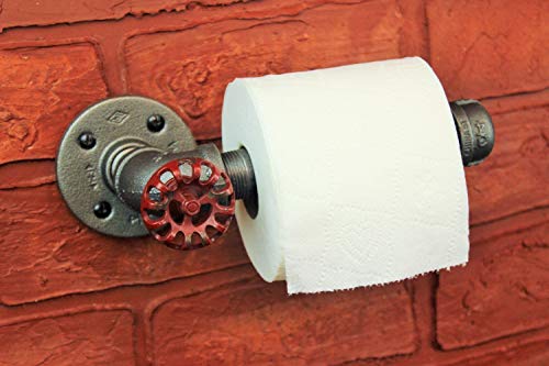 Industrial Pipe Toilet Paper Holder, Toilet Roll Holder Industrial Farmhouse Bathroom decor, Bathroom fixture, Industrial Decor