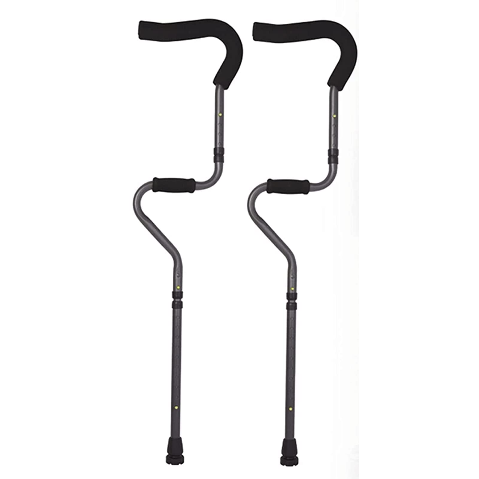 Kule do chodzenia dla dorosłych kule pod pachami do chodzenia składane aluminiowe kule pod pachami ergonomiczne regulowane kule dla mężczyzn kobiet o wzroście 155-190 cm lekka pomoc w