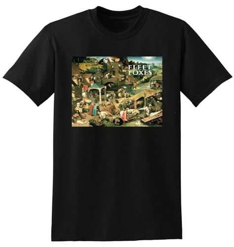 Photo de DCVGsdxza Fleet Foxes T Shirt Fleet Foxes Self Titled Vinyl CD Cover Black 3XL