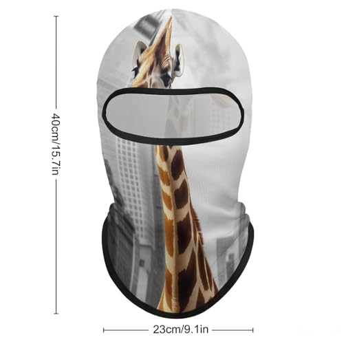 Balaclava de Girafa en Nueva York para Hombres y Mujeres, Máscara Facial de Protección Solar Transpirable con Cubrecabeza Completo para Senderismo, Ciclismo, Correr, Conducción miniatura 2