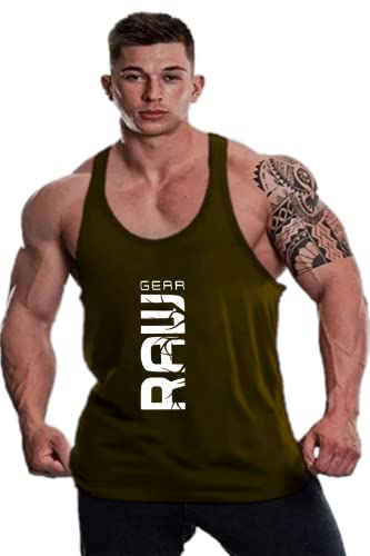 Image of LOTHRIC Micro Polyester Raw Gear Gym Regular Fit Vest| High Moisture Absorbing Men's Innerwear Vests